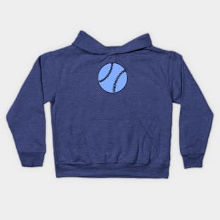 Sky Blue Baseball Ball - Doodle Kids Hoodie